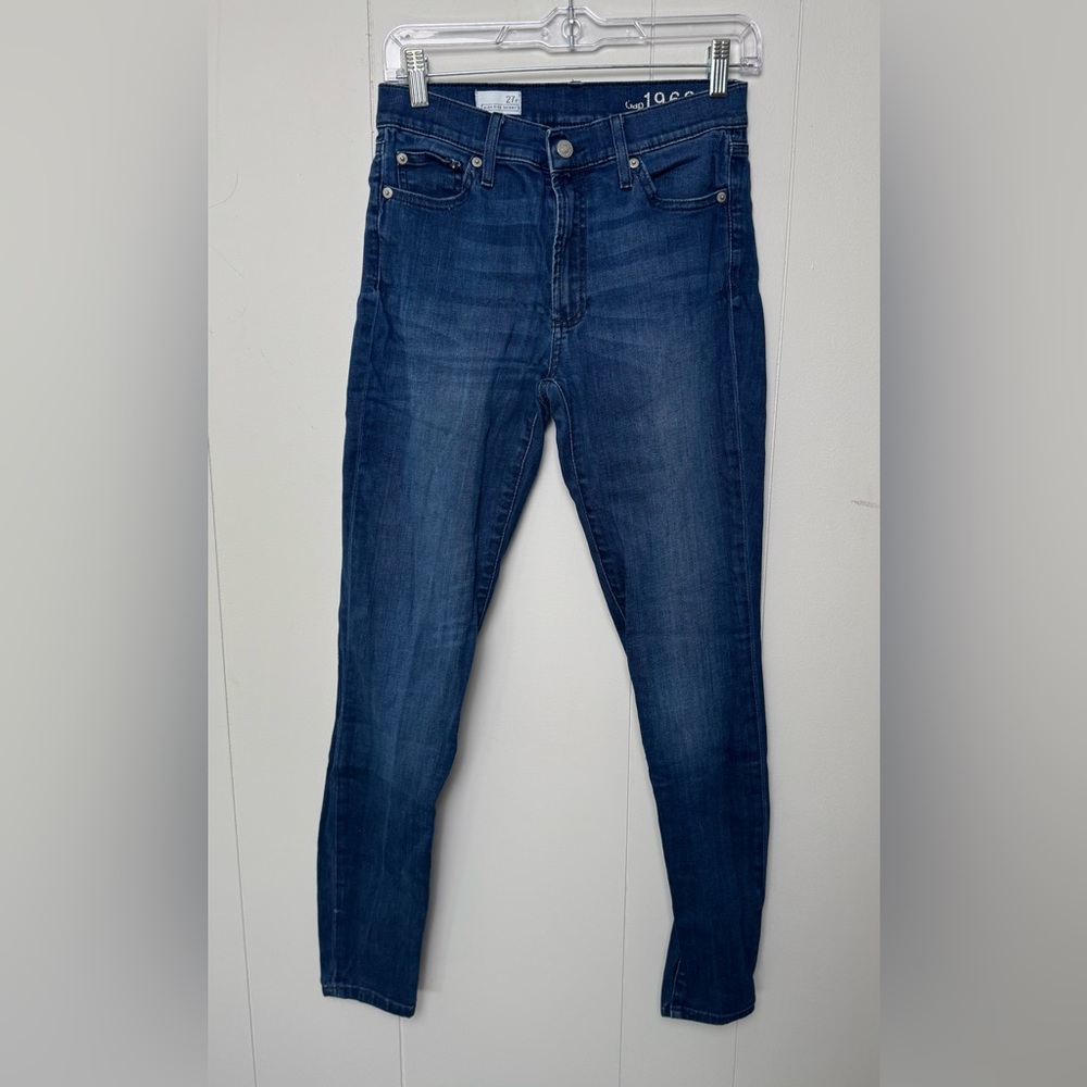 Gap 1969 Classic Blue High Rise Skinny Women's Jeans Size 27r